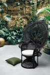Poltrona Peacock per da interno, ed esterno, Intreccio In Midollino 106 x 71 x h 148 cm