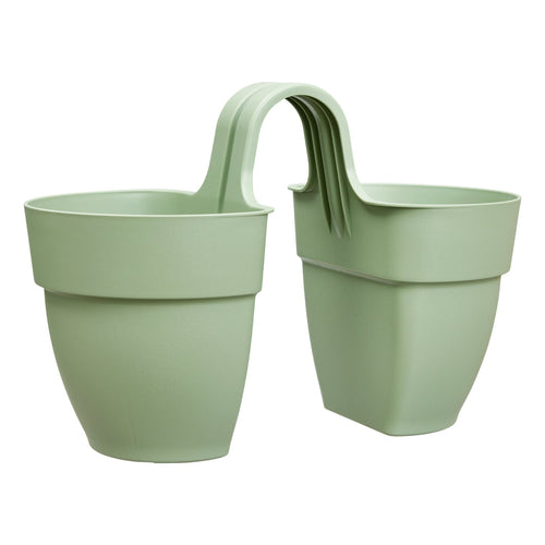 Vaso Vibia Campana Flower Twin in plastica riciclata, per esterno, da 21 cm