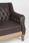Poltrona Raymond per interno, Struttura E Schienale In Legno Di Frassino, Rivestimento (Non Sfoderabile) In Similpelle 83 x 85 x 85h cm