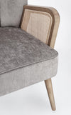 Poltrona Virna per interno, Struttura In Legno Di Pino E Compensato 64 x 71 x 79h cm