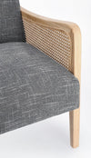 Poltrona Deanna per interno, Struttura In Legno Di Pino E Compensato 67.5 x 82 x 83h cm