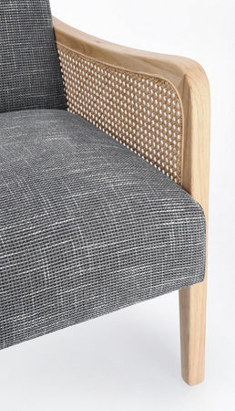 Poltrona "Deanna" per interno, Struttura In Legno Di Pino E Compensato 67.5 x 82 x 83h cm