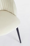 Sedia Queen con gambe in acciaio verniciato a polvere, per arredo interno 53 x 57 x h 81,5 cm