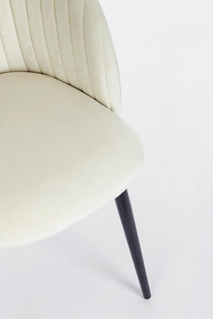 Sedia "Queen" con gambe in acciaio verniciato a polvere, per arredo interno 53 x 57 x h 81,5 cm