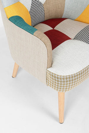 Poltrona "Galatea" per interno, Struttura In Legno Di Pino E Compensato, Gambe In Rubberwood, Verniciatura A Base Di Nitrocellulosa 65 x 68 x 92h cm