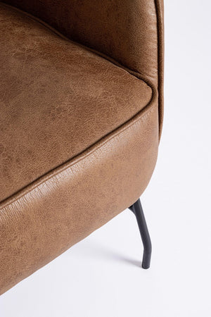 Poltrona "Nasira" per interno, Struttura In Acciaio, Gambe In Acciaio Verniciato A Polvere 70 x 84 x 109h cm