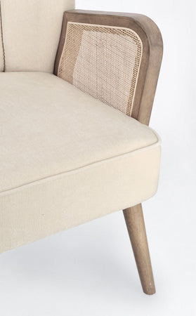 Poltrona "Virna" per interno, Struttura In Legno Di Pino E Compensato 64 x 71 x 79h cm