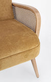 Poltrona Dalida per interno, Struttura In Legno Di Pino E Compensato 65 x 74 x 81h cm
