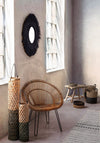 Poltrona Esteban per interno, Seduta In Rattan Ed Intreccio In Kubu 83 x 64 x 89h cm