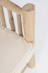 Poltrona Sahel per interno, Rami Di Teak Con Finitura Naturale 70 x 75 x 80h cm