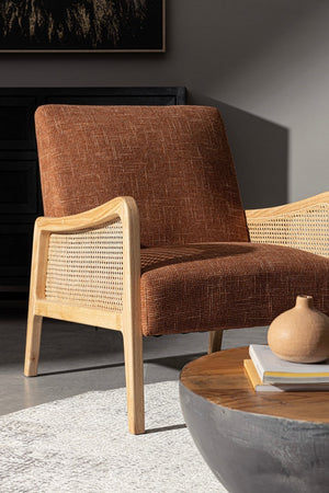 Poltrona "Deanna" per interno, Struttura In Legno Di Pino E Compensato 67.5 x 82 x 83h cm