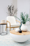 Poltrona Elaide per interno, Struttura In Rubberwood 65.5 x 74.5 x 82h cm