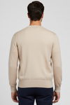 Cardigan uomo Montezemolo - Bottoni 100% Cotone Colore Beige Made in Italy