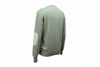 Maglia uomo Gran Sasso - Scollo a V Toppe in contrasto colore grigio Made in Italy
