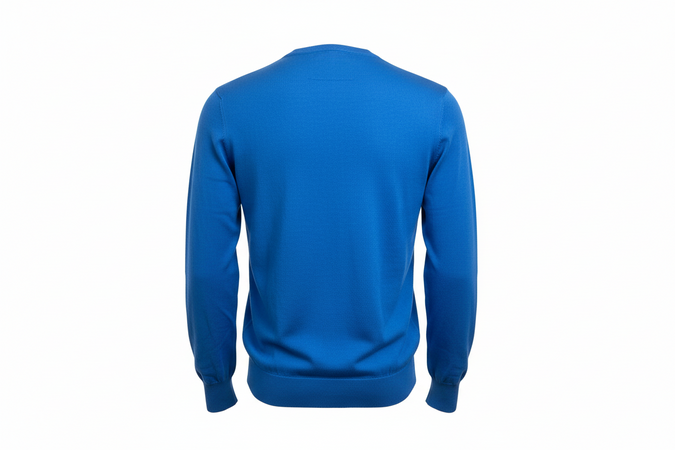 Maglia uomo Laboratori Italiani - Scollo a V Blu Royal Made in Italy