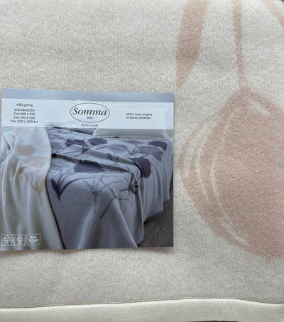 Somma Coperta per Letto Matrimoniale di Pura lana Nuova Greta 22790 40 580 2510S190
