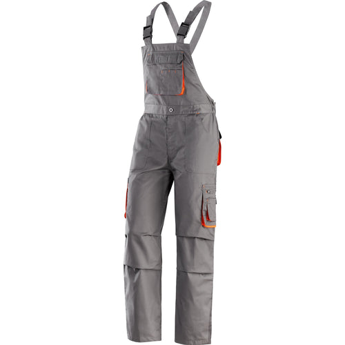 Pantalone con Pettorina WILLIS in Tessuto Neri Safety
