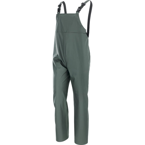 Pantalone con Pettorina IGAUZU’ in PVC/PU con Supporto 100% Poliestere Neri Safety