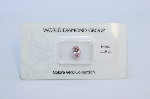 Morganite certificata WORLD DIAMOND GROUP WL02405