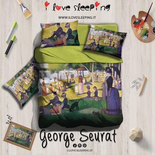 I Love Sleeping Completo lenzuola copriletto GEORGE SEURAT 2502B