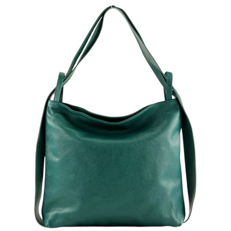 Modarno Shopper Zaino in Vera Pelle da donna 2in1