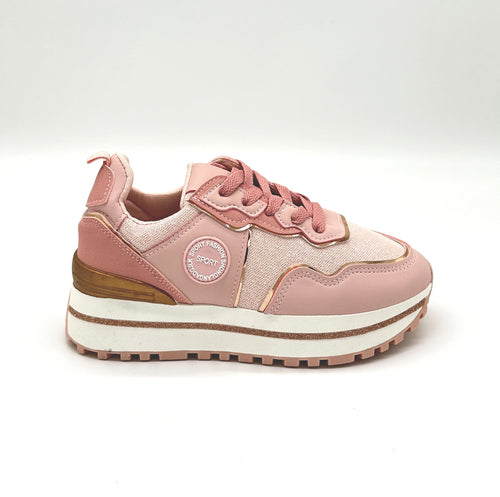Gilly - Sneakers con zeppa e lacci