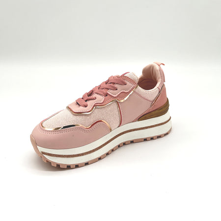 Gilly - Sneakers con zeppa e lacci