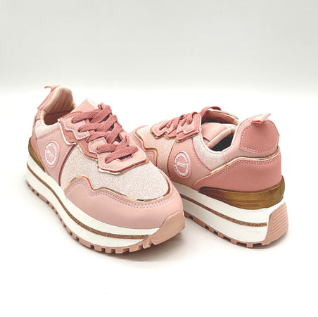 Gilly - Sneakers con zeppa e lacci