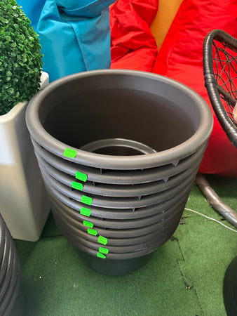 Interno Cache-Pot Clou Rotondo 100cm Antracite