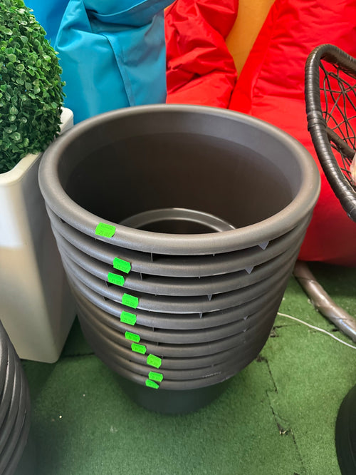 Interno Cache-Pot Clou Rotondo 100cm Antracite