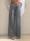 Pantalone ampio con coulisse grigio