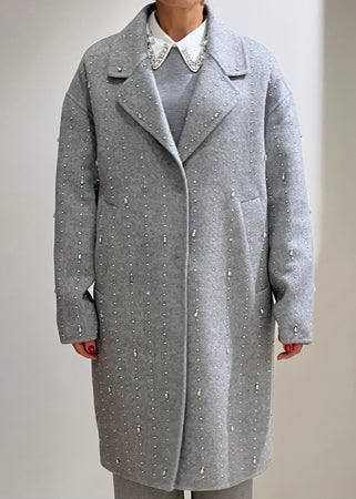 Cappotto Vicolo con dettagli in pietra