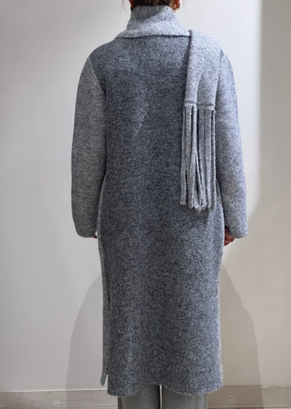 Cappotto Vicolo con sciarpa e pailletes