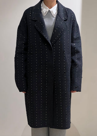 Cappotto Vicolo con dettagli in pietra