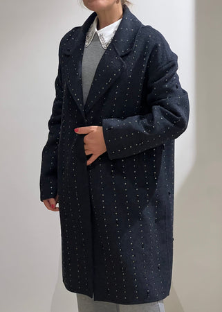 Cappotto Vicolo con dettagli in pietra