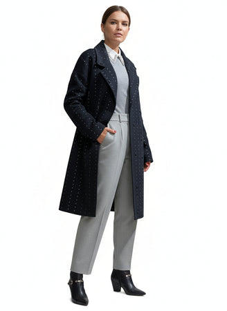 Cappotto Vicolo con dettagli in pietra