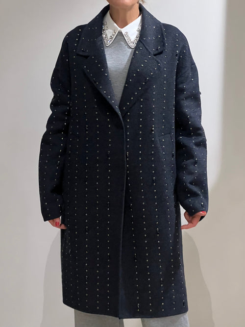 Cappotto Vicolo con dettagli in pietra