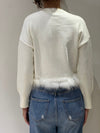 Maglia con piume