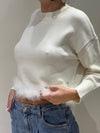 Maglia con piume