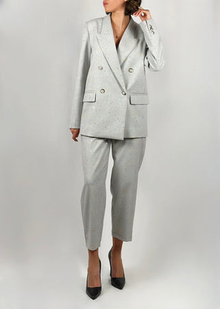 Pantalone Vicolo grigio con punti luce