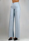 Pantalone Vicolo  lino azzurro