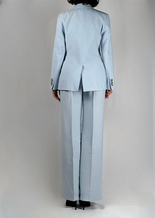 Pantalone Vicolo  lino azzurro