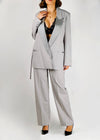 Pantalone Vicolo grigio con raso in vita
