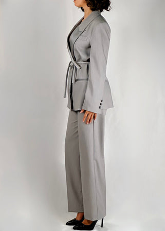 Pantalone Vicolo grigio con raso in vita
