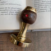 Timbro Ex Libris Mondo - d. 40 mm