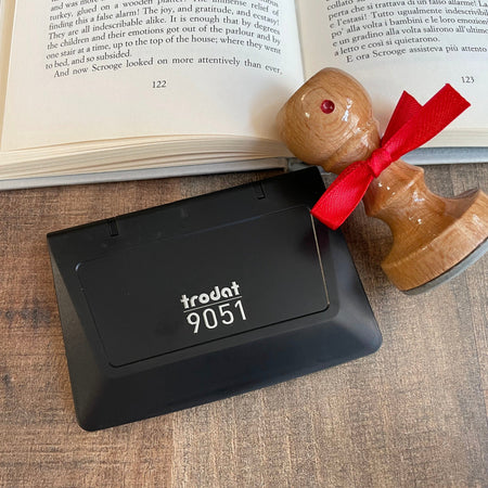 Timbro Ex Libris Mondo - d. 40 mm