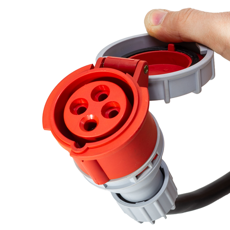 PROLUNGA ELETTRICA TRIFASE 4 POLI INDUSTRIALE PROFESSIONALE DA 20 METRI - CAVO IN NEOPRENE 4G2.5