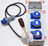 QUADRO ELETTRICO DA CANTIERE ASC 220V MONOFASE CON 4 PRESE IP67 DA 16A + FUNGO DI EMERGENZA - ElettroWatt.eu