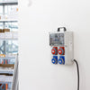 QUADRO ELETTRICO DA CANTIERE ASC 220V MONOFASE CON 4 PRESE IP67 DA 16A + FUNGO DI EMERGENZA - ElettroWatt.eu