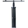 Treppiede Telescopico Nero Con Supporto per 2 Fari - Fino a 200 Watt - ElettroWatt.eu